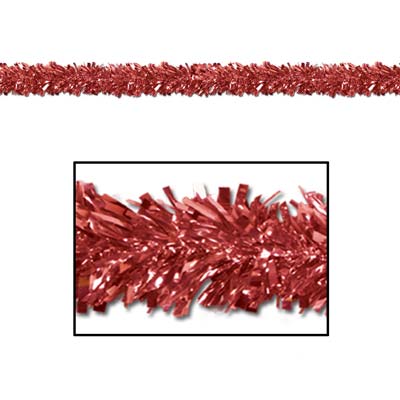 Beistle Gleam 'N Fest RedFestooning Garland 15' X 4" (50281-R)