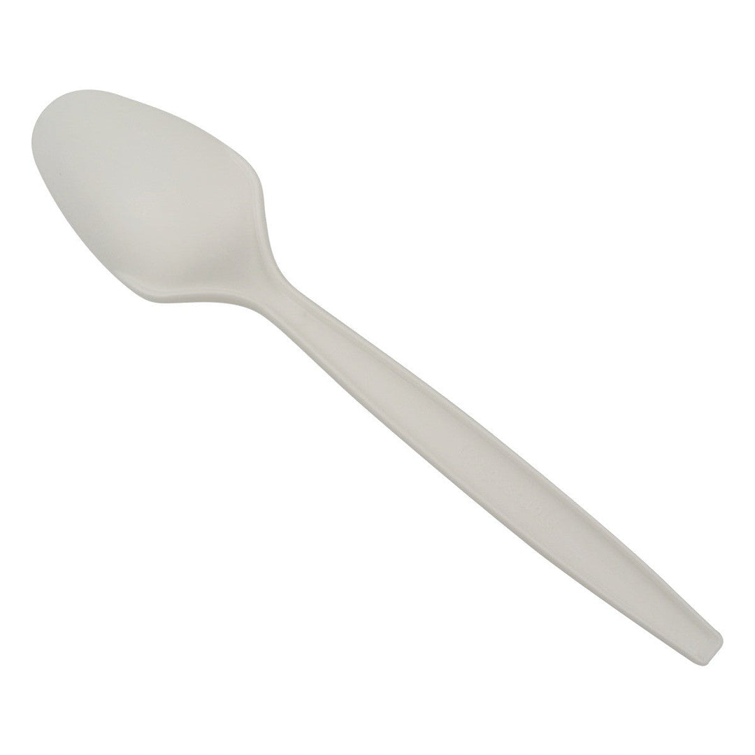 Green Wave White Compostable Teaspoons