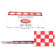 Handy Wacks FDP12RC 12" x 12" Red/White Checkered Pattern Wax Deli Paper Sheets