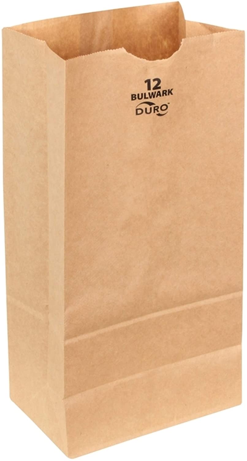 Duro Heavy Weight 12Lb Kraft Paper Bags 500/Bundle
