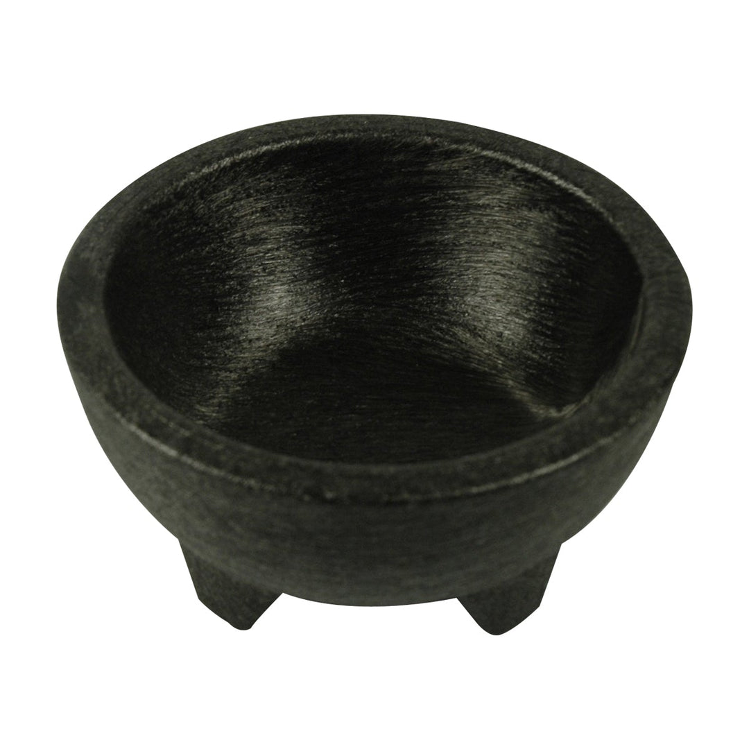 H.S. NHS1006 8 Oz Salsa Molcajete Charcoal
