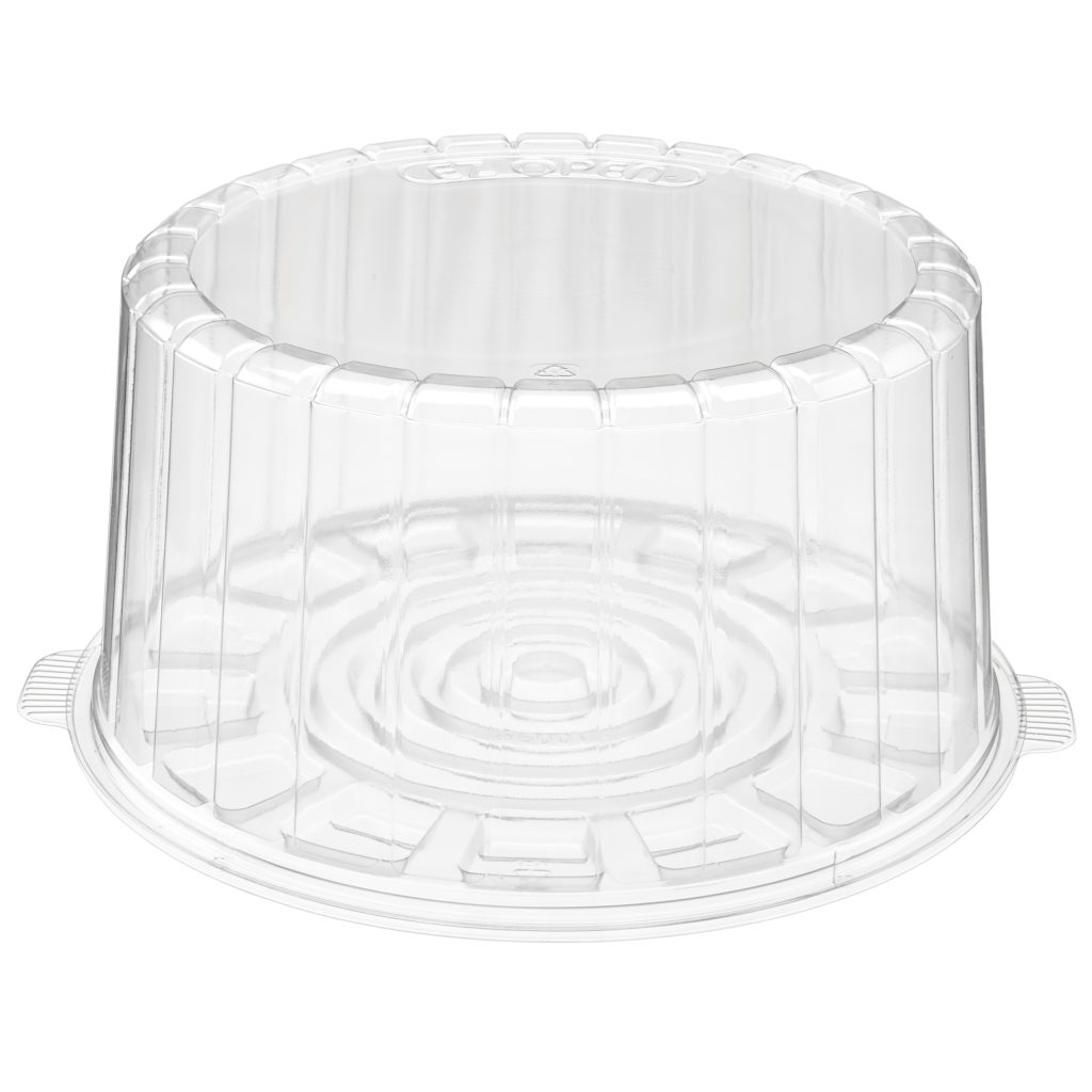 Inline Plastics 1009CL 9" Double Layer Cake Container