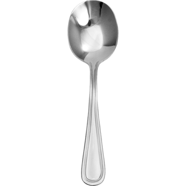 ITI MA-113 18/0 Stainless Steel 5-7/8" Madrid Bouillon Spoon 1 Dozen