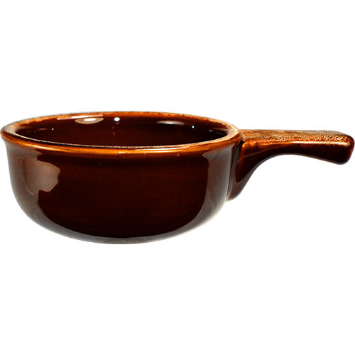 ITI OSC-15-H 12 Oz Caramel / Beige Onion Soup Crock with Handle
