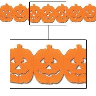 Beistle Jack-O-Lantern Garland - 12" (01114)
