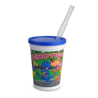 Kid's Cups 12 Oz With Lids & Straws 250/Case