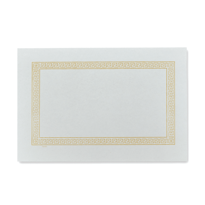 Lapaco 304-005 Greek Key Gold 9.5" x 13" Placemat 1000/CS