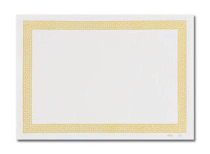 Lapaco 304-005 Greek Key Gold 9.5" x 13" Placemat 1000/CS