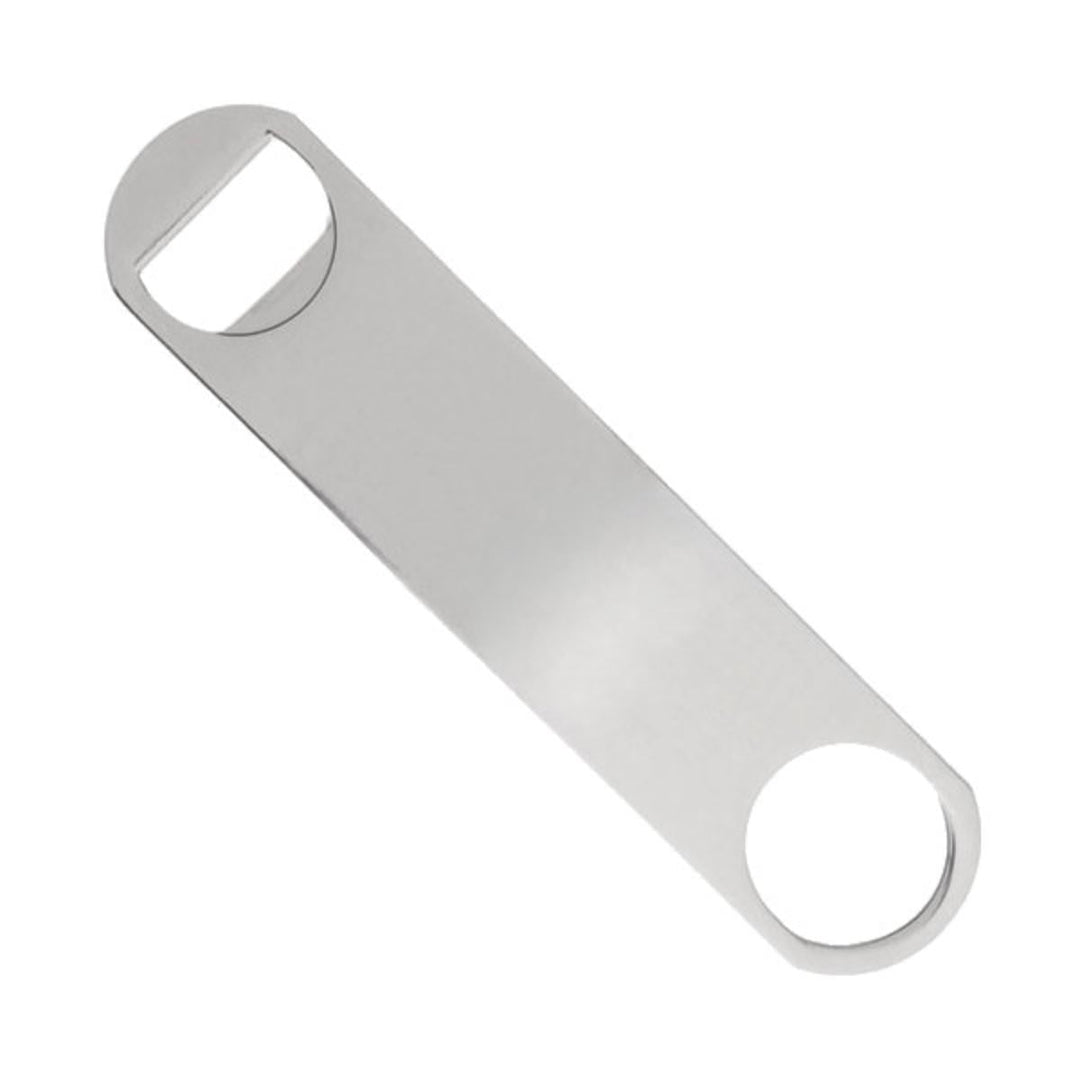 American Metalcraft Large Flat SS Bottle Opener 7" Long (LBO27)