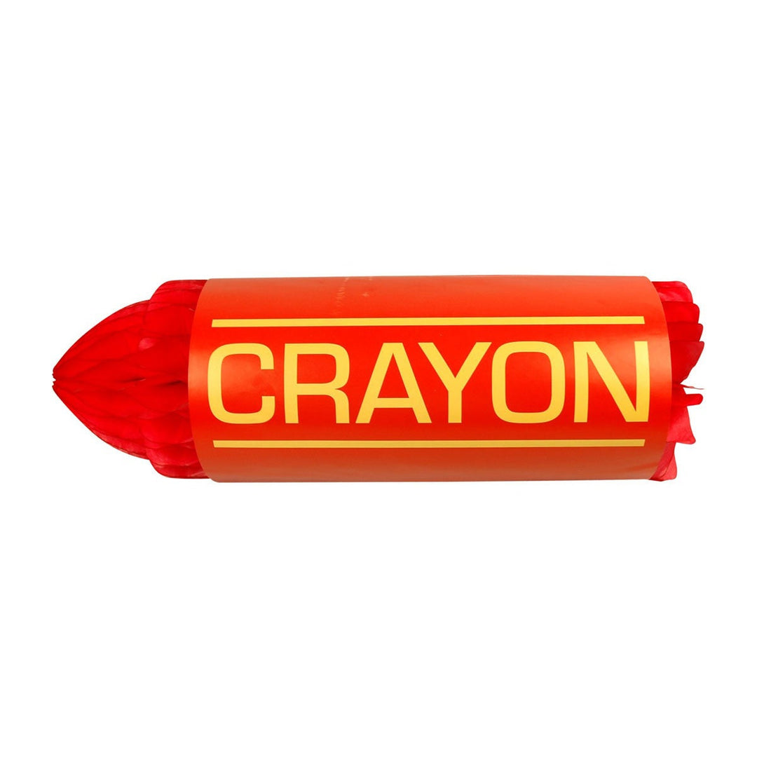 Large Red Paper Crayon Decoration