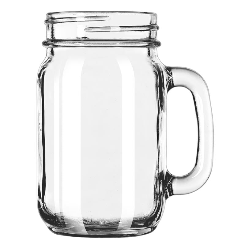 Libbey 97084 16 oz Plain Panel Drinking Jar without Lid 12/Case