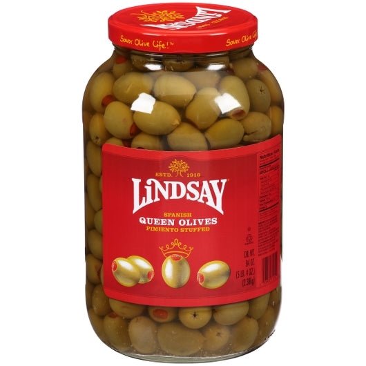 Lindsay Spanish Pimento Stuffed Green Olives 84 oz