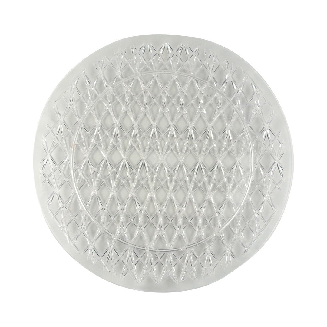 Maryland Plastics I1600 16" Crystal Cut Round Tray