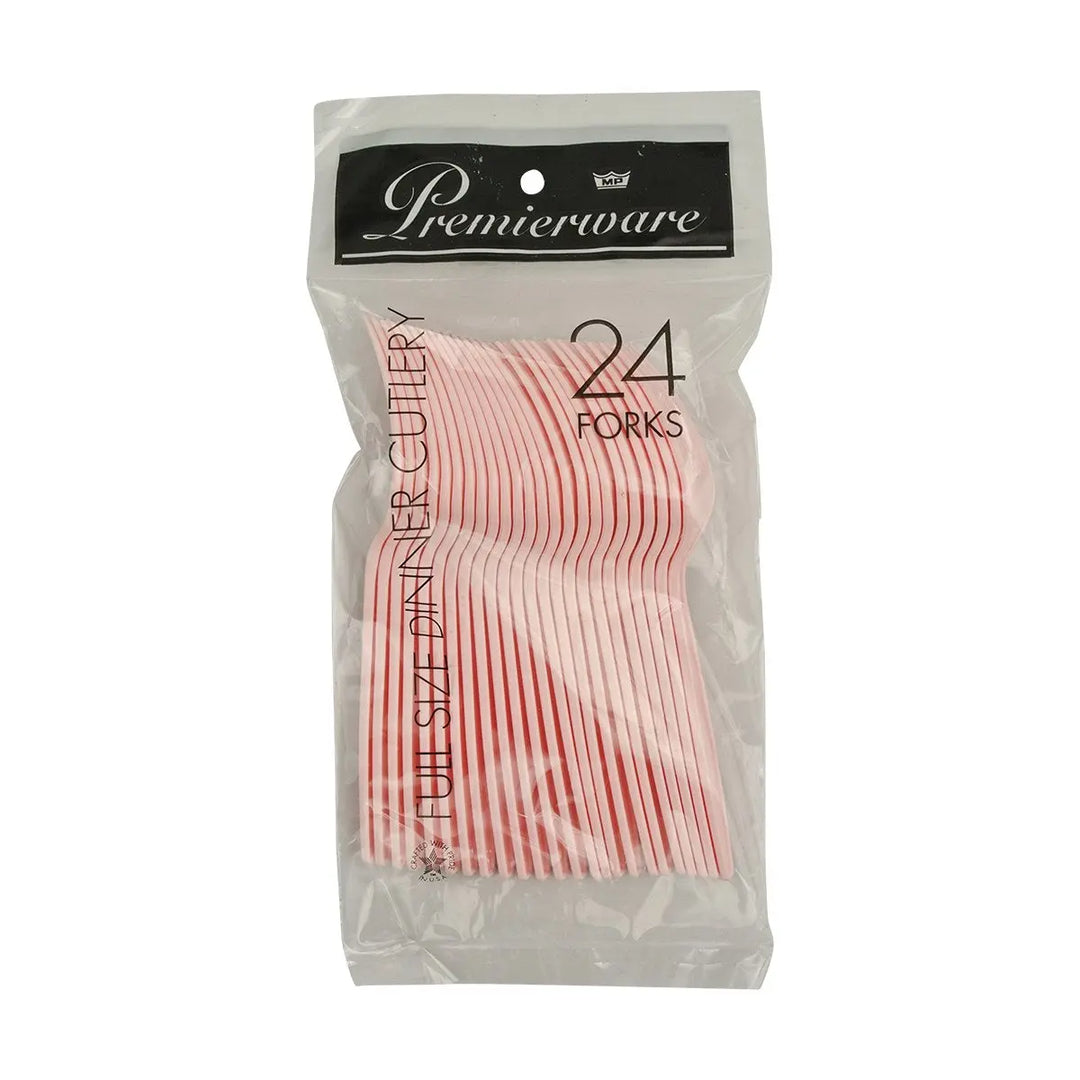 Maryland Plastics P50408 PNK Forks Pink 24/Pack