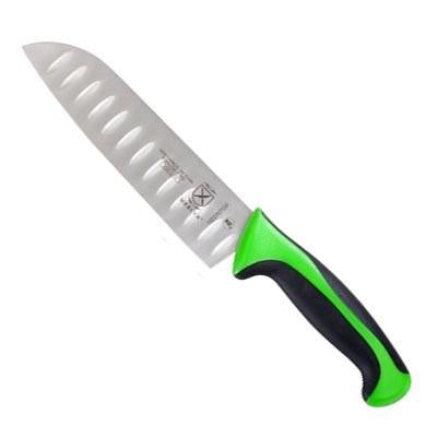 Mercer M22707GR 7" Milennia Green Handle Santoku Knife