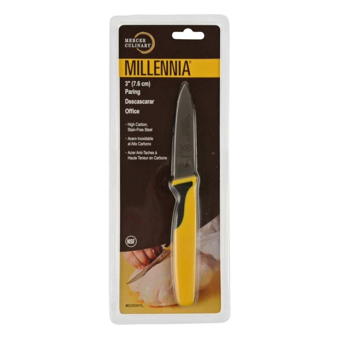 Mercer M23930YL 3" Millennia Yellow Handle Paring Knife