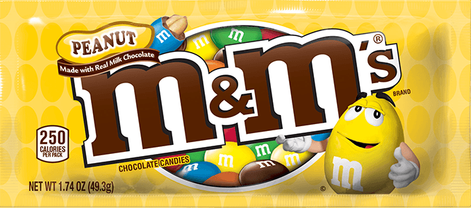M&M's Milk Chocolate Candies with Peanuts