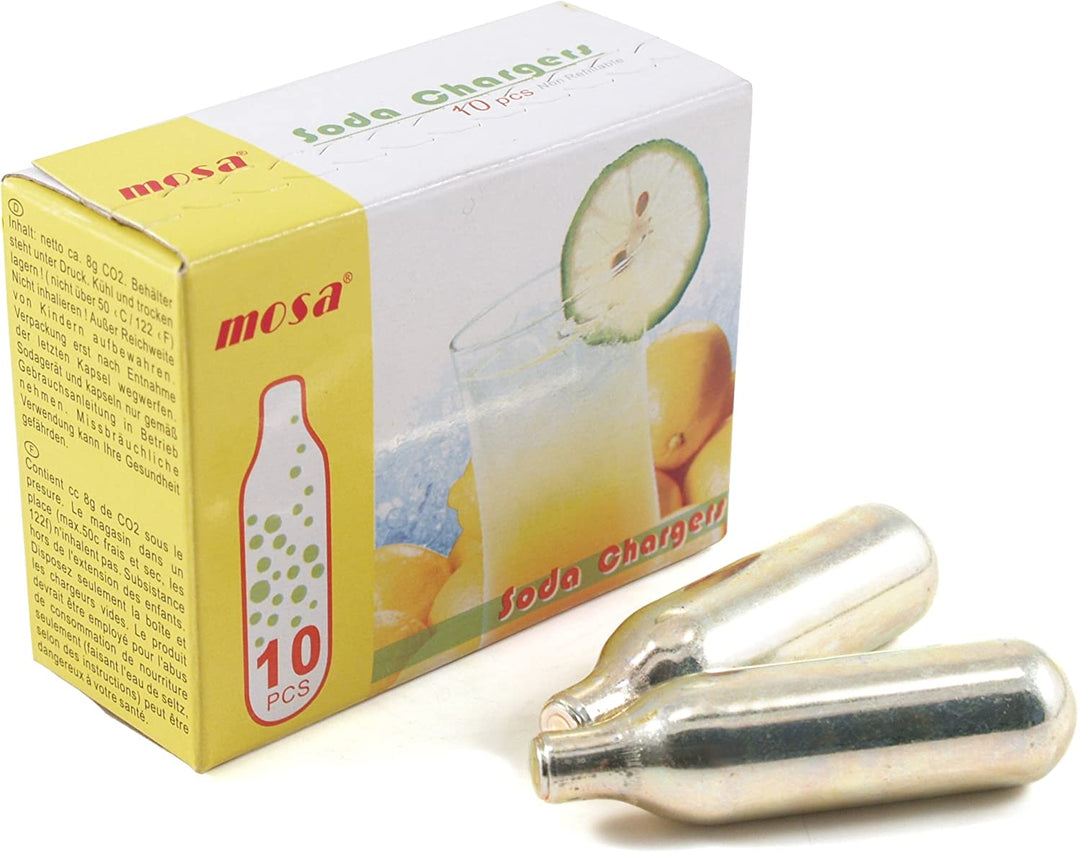 Browne Foodservice 574358 Soda Charger 8-gram CO2 Cartridges Box of 10