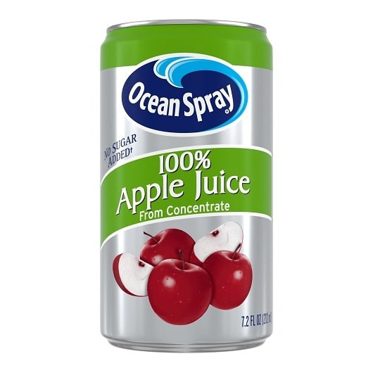 Ocean Spray 7.2 oz 100% Apple Juice 24/Case