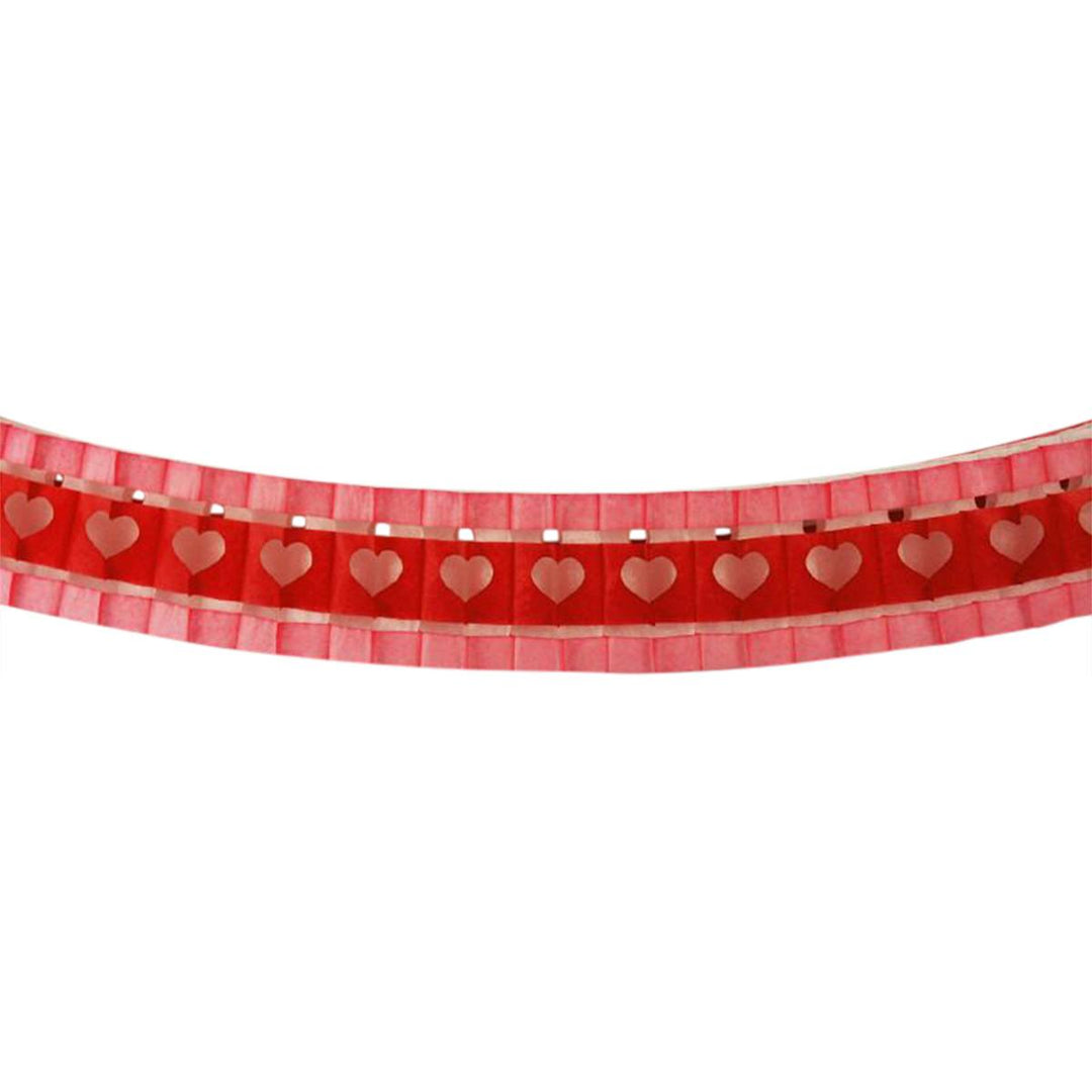 Paper Fantasies 91698 12' Hearts Garland