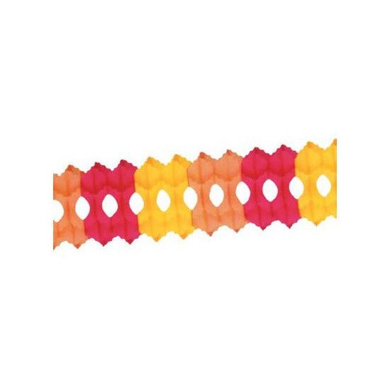 Beistle Paper Garland 12' Gold Orange Red 55036