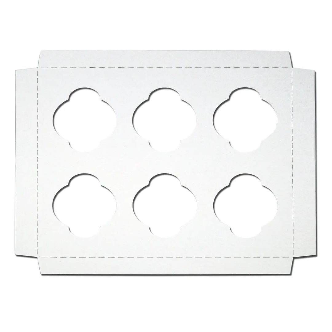 Paperboard 6-Cup Cupcake Inserts
