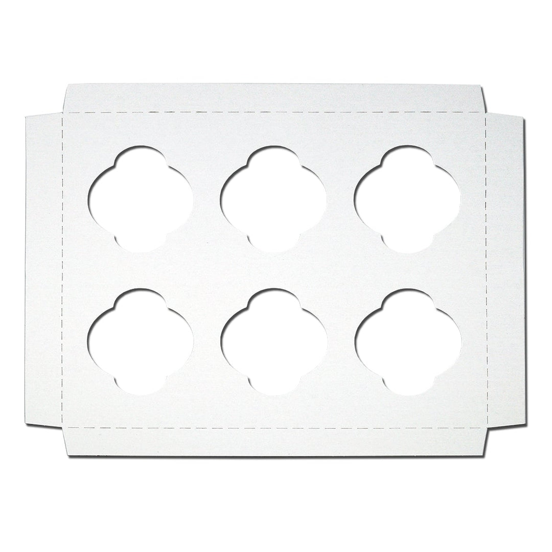 BOXit Paperboard 6-Cup Cupcake Inserts