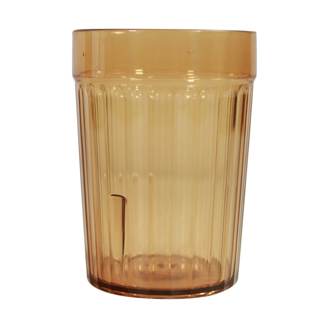 Parade Plastics Amber 8 oz Fluted Tumbler