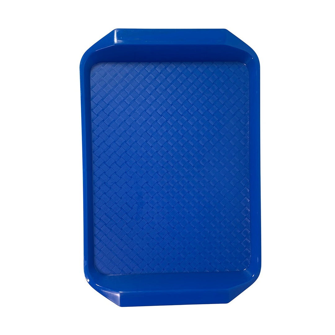 Parade Plastics Blue Comfort Grip Handled Fast Food Tray 12" x 17"