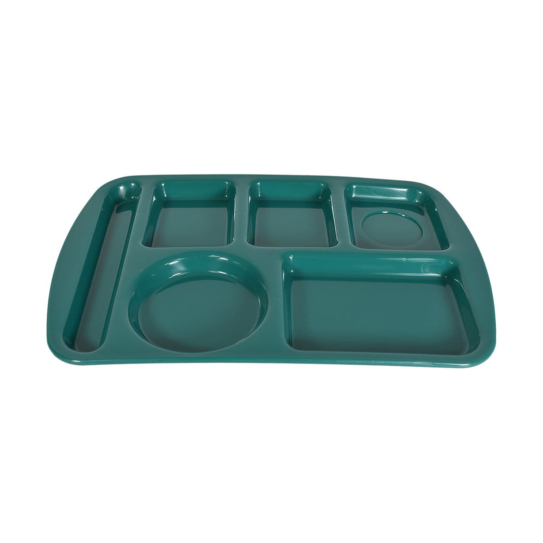 Parade Plastics Green Compartment Tray 10" x 15"