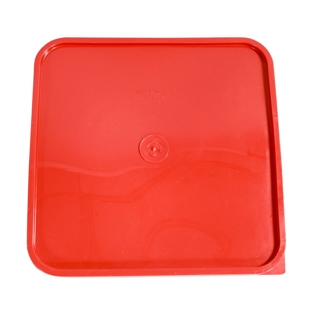Parade Plastics Red Square Lid for 6 and 8 Quart Storage Container