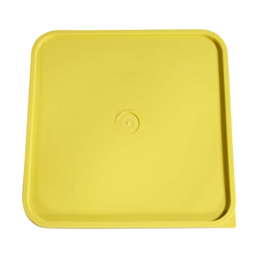 Parade Plastics Sun Yellow Square Lid for 6 and 8 Quart Storage Container