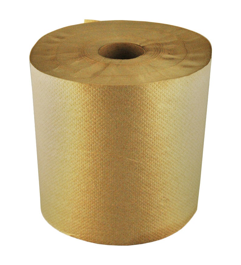 Roll Towel 7-7/8" X 800' Kraft (6 Rolls/Case)