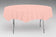 Creative Converting Round Pink 82" Plastic Table Covers