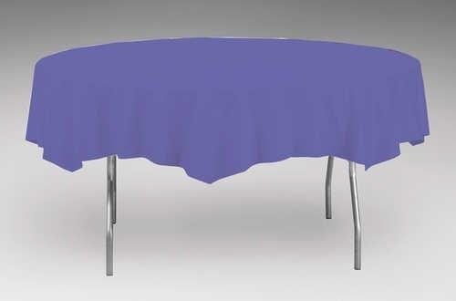 Round Purple 82" Paper Table Covers