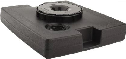 Rubbermaid 256W-BLK Hold Down Base for Glutton 56-Gallon Square Waste Receptacle