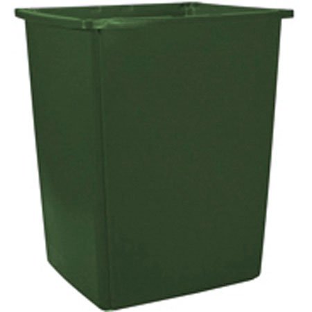 Rubbermaid FG256B00 55-Gallon Green Square Waste Receptacle
