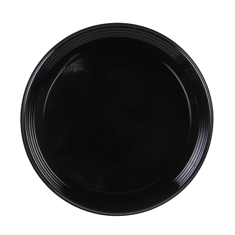 Sabert 9912 12" Black Round Onyx Platter