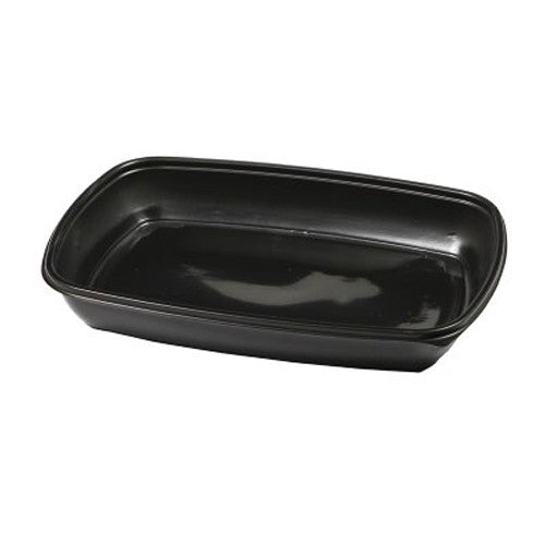 Sabert Black 46 oz. 1 Compartment Container 150/Case