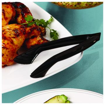 Sabert UBK36PPT Black 9" Snap 'N Serve Serving Tong