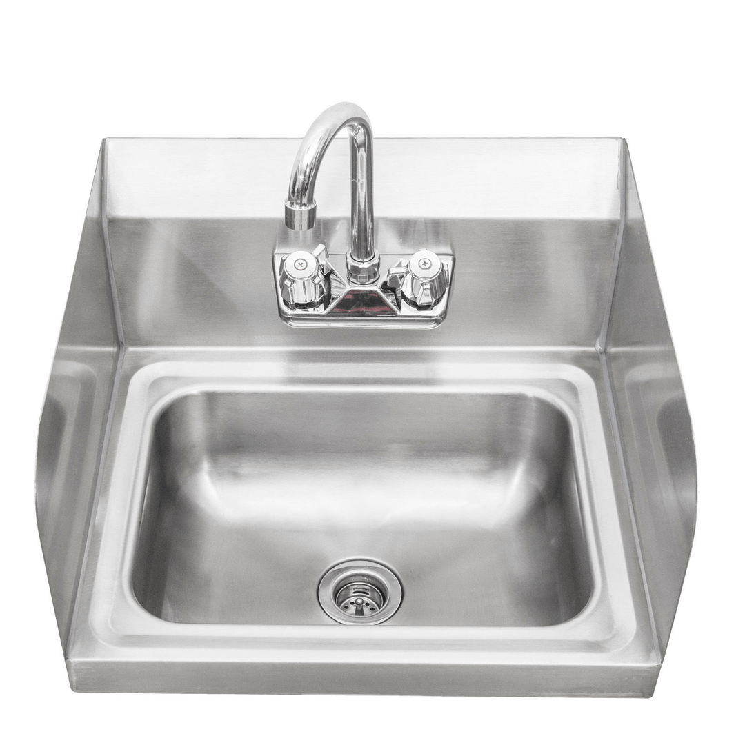 Sapphire SMSHS - 01 - D Hand Sink with Splash Guards 17" x 15" x 14"ShopAtDean