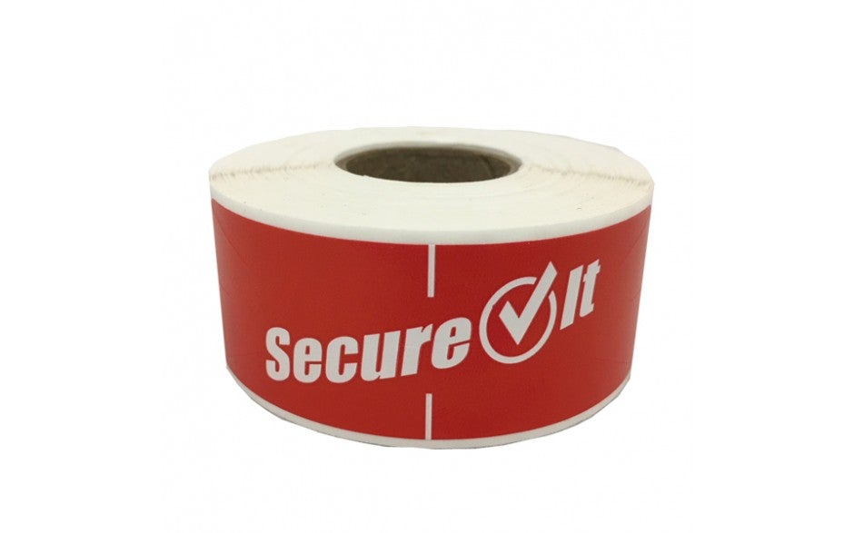 Secure It P13SI-2 Tamper Resistant Labels 1" x 3" 250/Roll - 2 Pack