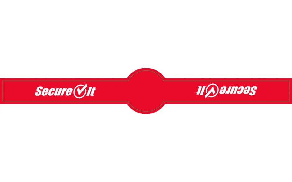 Secure It P17SI-2 Tamper Resistant Labels 1" x 7" 250/Roll - 2 Pack