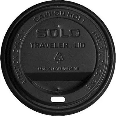 SOLO TLB316-0004 10-24 Oz Black Dome Lid