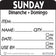 National Checking DIDU2207R 2"X 2" Sunday Trilingual Dissolvable Label