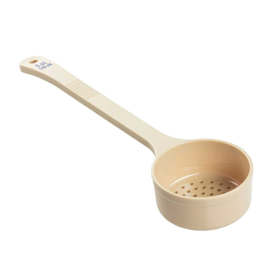 Tablecraft 8 oz Portion Long Handle Perforated Spoon