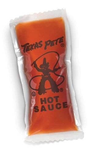 Texas Pete 1.00003 Hot Sauce Packets 200 Per Case