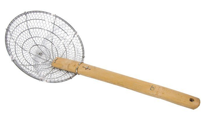 Town 42608 8" Bamboo Handle SS Mesh Skimmer