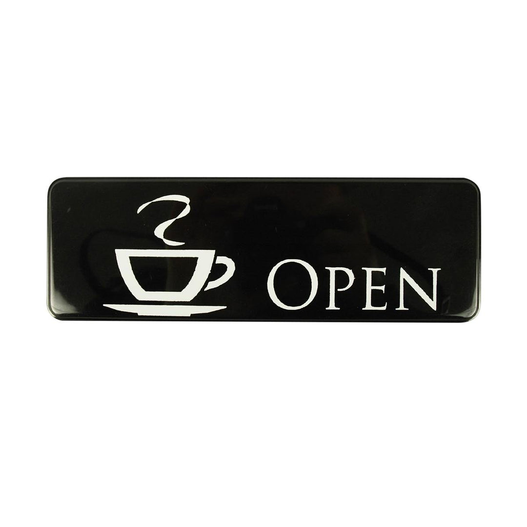 Vollrath Wall Open Sign with Cup Silhouette