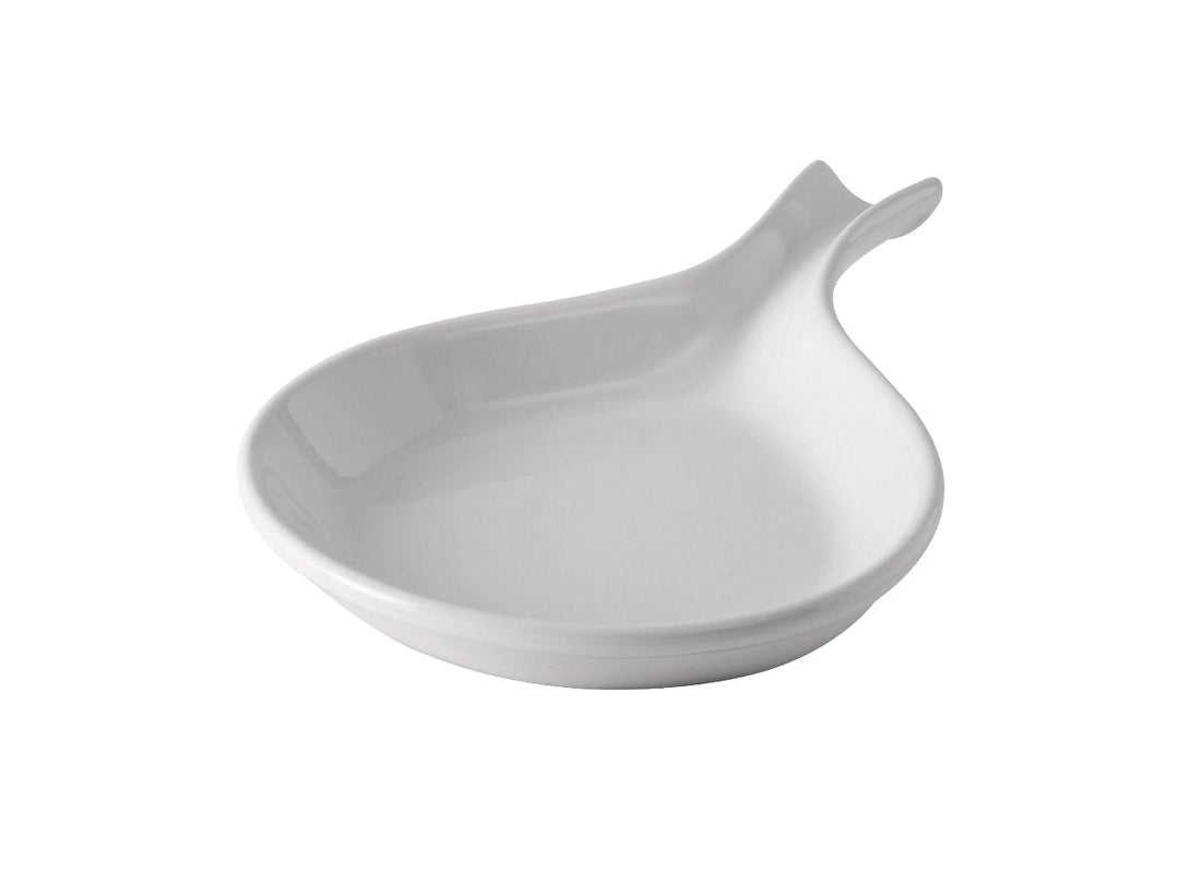 Tuxton BWP-114 18 Oz White Fry Pan Server